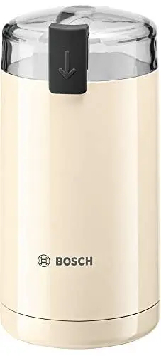 Produktbild: Bosch Kaffeemühle TSM6A017C, Edelstahl-Schlagmesser, Sicherheitsfunktion, 180 W, 75g Bohnenbehälter, elektrisch, creme