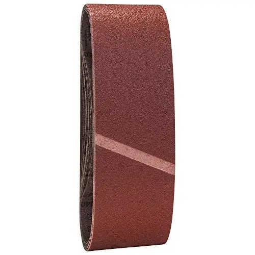 Produktbild: Bosch Home and Garden 9-teiliges Schleifband-Set, 75 x 457 mm, für Bandschleifer, Körnung 60, 80, 100, 2607017156