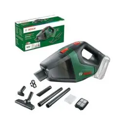 Produktbild: Bosch Home and Garden Bosch Akku-Handstaubsauger UniversalVac 18 (ohne Akku, 18 Volt System, mit Zubehörset, im Karton), Testnote: sehr gut (Magazin: selber machen), Grün