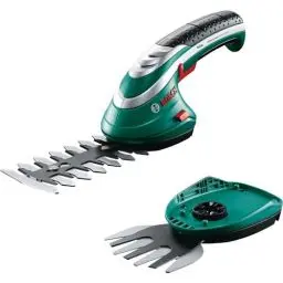 Produktbild: Bosch Akku Grasscheren Set Isio (3,6 Volt, Messerlänge 12 cm, Messerabstand 8 mm, in Softcase)