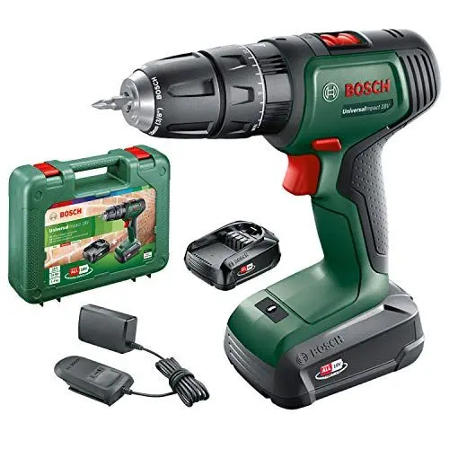 Produktbild: Bosch Akku Schlagbohrschrauber UniversalImpact 18 V (1 Akku, 18 Volt System, im Koffer)