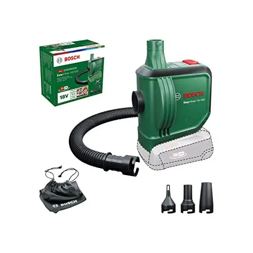 Produktbild: Bosch elektrische Luftpumpe/Luftpumpe für Luftmatratze EasyInflate 18V-500 (ohne Akku·· 18 Volt System·· zum Aufblasen und Entleeren·· im Karton)
