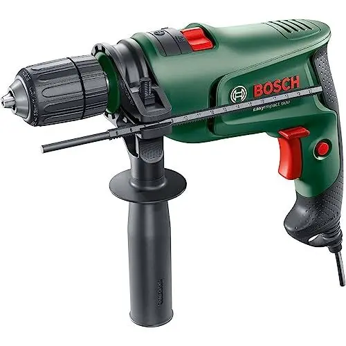 Produktbild: Bosch Schlagbohrmaschine EasyImpact 600 (600 Watt, Zusatzhandgriff, Tiefenanschlag, BohrØ in Holz 25 mm)