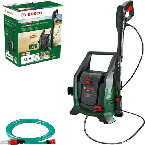 Produktbild: Bosch Kabelfreier und mobiler Hochdruckreiniger UniversalAquatak 36V-100 im Set (für die Reinigung zu Hause oder unterwegs·· 36-Volt-System·· bis zu 45 min Laufzeit·· Selbstansaugkit·· ohne Akku)