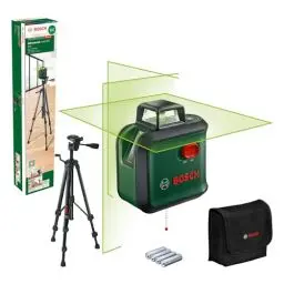 Produktbild: Bosch Kreuzlinienlaser AdvancedLevel 360 mit Premium-Stativ (3 Laserlinien inkl. 360° zum Ausrichten im ganzen Raum, im Karton)