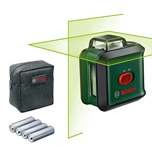 Produktbild: Bosch Kreuzlinienlaser UniversalLevel 360 (vertikale + horizintale Laserlinien inkl. 360° zum Ausrichten im ganzen Raum)