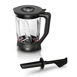 Produktbild: Bosch Mixer-Aufsatz MUZ9MX2, Füllmenge 2,3 L, ThermoSafe Glas, spülmaschinengeeignet, perfekt für Crushed-Ice und Smoothies, hitze- und kältebeständig, passend für OptiMUM und VitaPower Serie 4