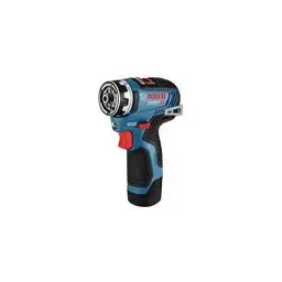 Produktbild: Bosch Professional 12V System Akku Bohrschrauber GSR 12V-35 FC - FlexiClick System (inkl. 2x Akku GBA 3.0Ah, Schnellladegerät GAL 12V-40, Bohrfutteraufsatz GFA 12-B, L-BOXX)