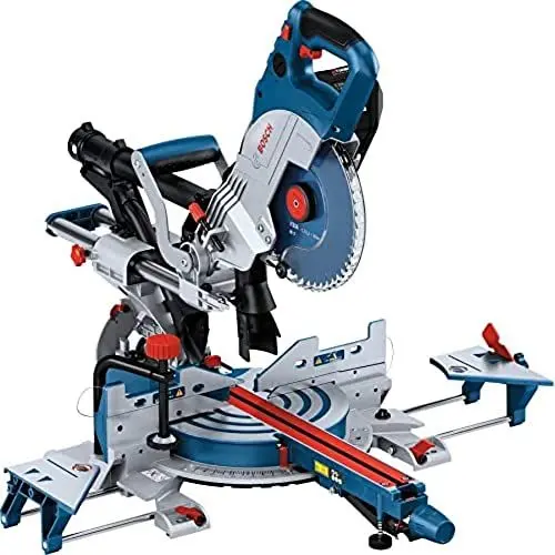 Produktbild: Bosch Professional 18V BITURBO Akku Kapp- und Gehrungssäge GCM 18V-216 DC (inkl. Sägeblatt-Durchmesser: 216mm, GCY 42, SDS-Sägeblattverriegelung, ohne Akku/ Ladegerät)