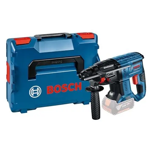 Produktbild: Bosch Professional 18V System Akku Bohrhammer GBH 18V-21 (mit SDS plus, max. Schlagenergie 2 J, Bürstenloser Motor, inkl. L-BOXX, ohne Akku/ Ladegerät)