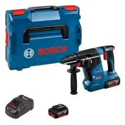 Produktbild: Bosch Professional 18V System Akku Bohrhammer GBH 18V-24 C (mit SDS plus, inkl. 2x 5.0Ah Akku, Ladegerät GAL 1880 CV, L-BOXX )