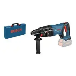 Produktbild: Bosch Professional 18V System Akku Bohrhammer GBH 18V-26 D (inkl. Zusatzhandgriff, Tiefenanschlag, Reinigungstuch, Handwerkoffer, ohne Akku/ Ladegerät)