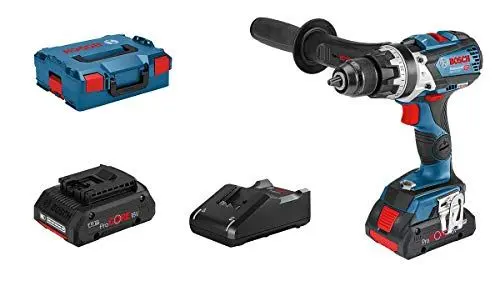 Produktbild: Bosch Professional 18V System Akku Schlagbohrschrauber GSB 18V-110 C (max. Drehmoment 110 Nm, inkl. 2x 4.0Ah ProCore18V Akku, Schnellladegerät GAL 18V-40, L-BOXX)