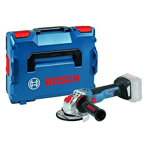 Produktbild: Bosch Professional 18V System Akku Winkelschleifer GWX 18V-10 SC mit X-LOCK (inkl. Schutzhaube, Trennschutzhaube, Zusatzhandgriff, L-BOXX-Einlage, L-BOXX, ohne Akku/ Ladegerät)