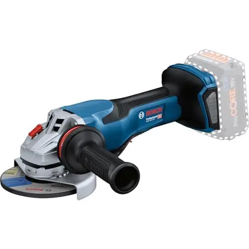 Produktbild: Bosch Professional 18V System BITURBO Akku Winkelschleifer GWS 18V-15 P inkl. Trennschutzhaube, Vibration Control-Zusatzhandgriff, Schutzhaube, Schnellverriegelungsmutter, ohne Akku/ Ladegerät)