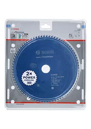 Produktbild: Bosch Professional 1x Kreissägeblatt Expert for Aluminium (Aluminium, Sägeblatt Ø 250 x 30 x 2,4 mm, 78 Zähne, Zubehör Akku Kreissäge)