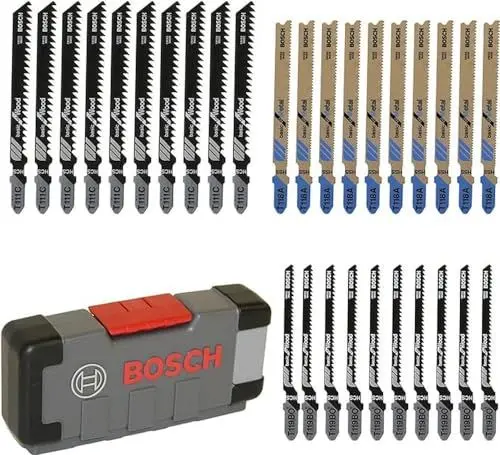 Produktbild: Bosch 30tlg. Stichsägeblatt Set Basic for Wood and Metal (für Holz und Metall, Professional Zubehör Stichsäge)