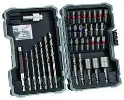 Produktbild: Bosch Accessories Professional 35tlg. HSS-G Metall Bohrer und Bit Set Extra Hart (Kreuzschlitz-, Pozidriv-, Hex-, TH-, S-Bit, Zubehör Bohrschrauber und Schraubendreher)