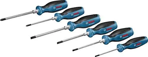 Produktbild: Bosch Professional Schraubendreher Set 6 tlg. (Kreuz- und Schlitzschraubenzieher, inkl. 1x PH 125mm, 1x PH 100mm, 1x SL6.5 125mm, 1x SL5.5 100mm, 1x SL4.5 100mm, 1x SL3.5 75mm)