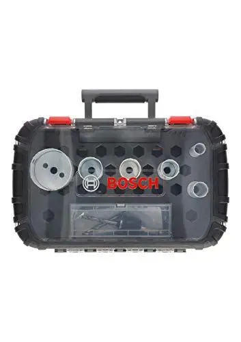 Produktbild: Bosch Accessories Professional 9 tlg. Lochsäge Progressor for Wood & Metal Set Elektriker (für Holz und Metall, Ø19-25 mm, Zubehör Bohrmaschine)