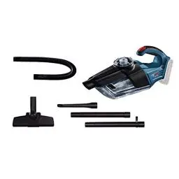 Produktbild: Bosch Professional 18V System Akku Handstaubsauger GAS 18V-1 (inkl. Absaugrohr, Fugendüse, Teppichdüse, Behältervolumen 1 Liter, ohne Akku/ Ladegerät)