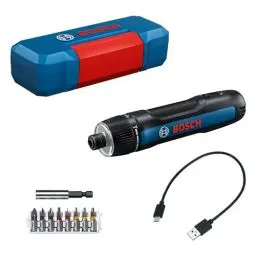 Produktbild: Bosch Professional Akkuschrauber Bosch GO 3 (inkl. 8-teiligem Bit-Set, Bitaufnahme, USB-C-Kabel, Mini-Koffer)