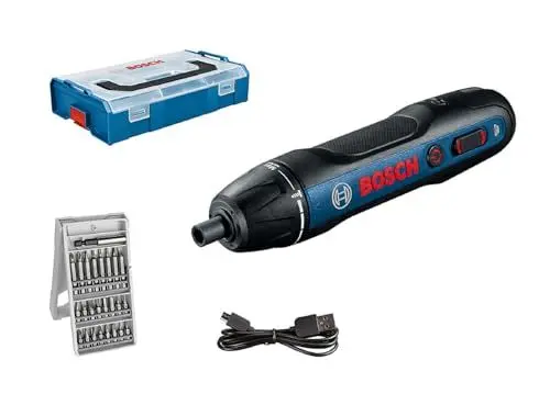 Produktbild: Bosch Professional Akkuschrauber Bosch GO (inkl. 25-tlg. Bit-Set, USB-Ladekabel, Ohne Ladekabeladapter, L-BOXX Mini) - Amazon Exclusive Set Set