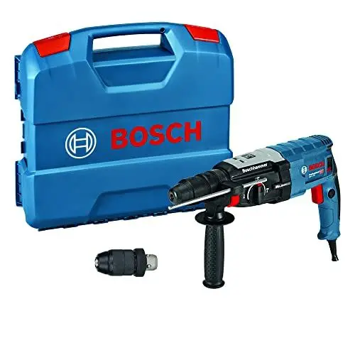 Produktbild: Bosch Professional Bohrhammer GBH 2-28 F (inkl. Zusatzhandgriff, Tiefenanschlag 210mm, Maschinentuch, Schnellwechselbohrfutter, Wechselfutter SDS-plus, Handwerkoffer)