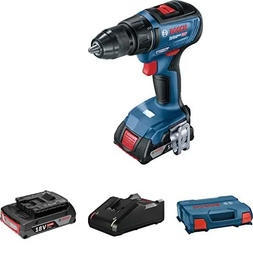 Produktbild: Bosch Professional Brushless 18V System Akku-Bohrschrauber GSR 18V-50 (inkl. 2x2,0 Ah und Koffer)