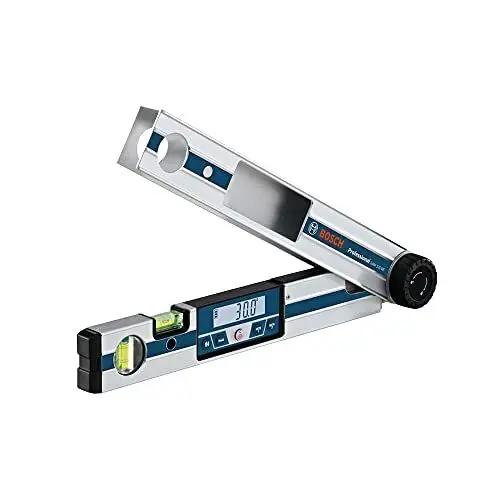 Produktbild: Bosch Professional Digitales Winkelmessgerät GAM 220 MF (Berechnung von Gehrungswinkeln, Schenkellänge: 0 - 220º, Länge: 40 cm)
