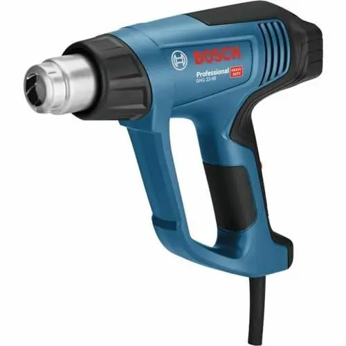 Produktbild: Bosch Professional Heißluftgebläse GHG 23-66 (Leistung 2.300 Watt, Temperaturbereich 50-650 °C, Display, inkl. 2 Düsen, WerkzeugHandwerkoffer)
