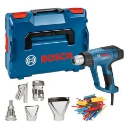 Produktbild: Bosch Professional Heißluftgebläse GHG 23-66 (bis zu 650 °C, 4 anpassbare Programme, inkl. Düsen, Wärmeschrumpfschlauch-Set, L-BOXX)