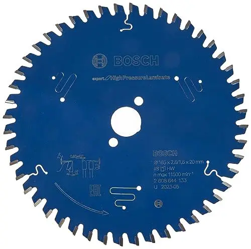Produktbild: Bosch Professional Kreissägeblatt Expert for High Pressure Laminate (165 x 20 x 2,6 mm, 48 Zähne, Zubehör Kreissäge)
