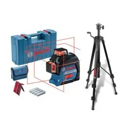 Produktbild: Bosch Professional Linienlaser GLL 3-80 + Bosch Professional Stativ für Laser und Nivellier BT 150