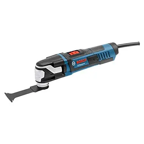 Produktbild: Bosch Professional Multi-Cutter GOP 40-30 (Starlock-Werkzeugaufnahme, Leistung 400 Watt, inkl. 1x StarlockPlus BIM Tauchsägeblatt PAIZ 32 APB, Curved-Tec, Wood + Metal)