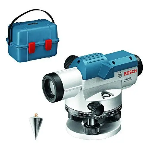 Produktbild: Bosch Professional Optisches Nivelliergerät GOL 26 D (26-fache Vergrößerung, Maßeinheit: 360 Grad, Arbeitsbereich: bis zu 100 m, im Transportkoffer)