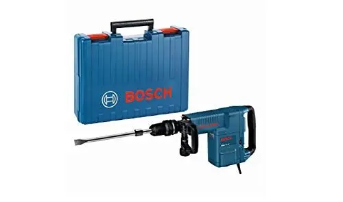 Produktbild: Bosch Professional Schlaghammer GSH 11 E (inkl. Zusatzhandgriff, 1x Handwerkoffer, 1x Flachmeißel, SDS max, RTec Sharp, 400mm, Maschinentuch)