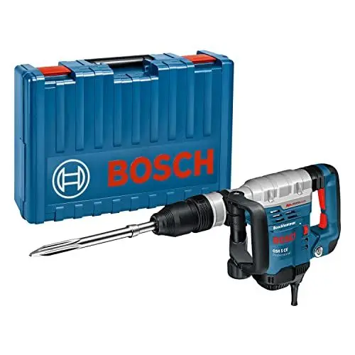 Produktbild: Bosch Professional Schlaghammer GSH 5 CE (mit SDS-max, Leistung 1.150 Watt, 400mm Spitzmeißel, 8,3 J Schlagenergie, inkl. Handwerkoffer)