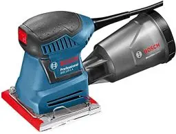 Produktbild: Bosch Professional Schwingschleifer GSS 140-1 A (mit Staubbox inkl. Microfilter, 2x Schleifblatt, 1x Schleifplatte, Lochwerkzeug)