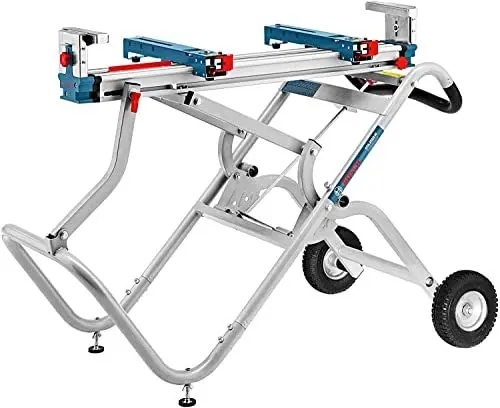 Produktbild: Bosch Professional Transport- und Arbeitstisch GTA 2500 W für Kapp- und Gehrungssägen (1.044 mm Länge, Länge mit Verlängerung 2.504 mm, Gewicht 34,8 kg, inkl. Maschinenhalter)