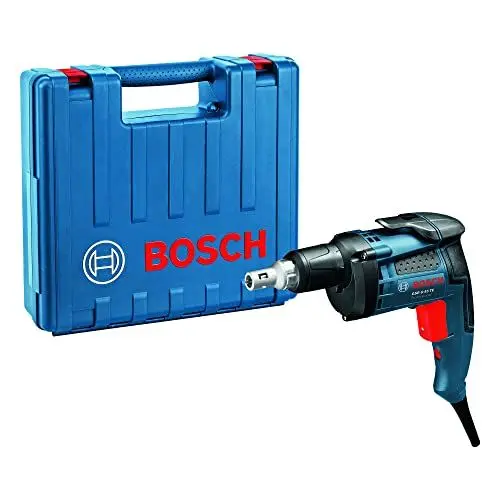 Produktbild: Bosch Professional Trockenbauschrauber GSR 6-45 TE (inkl. Tiefenanschlag, Universalhalter magnetisch, 1x Schraubendrehereinsatz, Gürtelclip, Handwerkoffer)