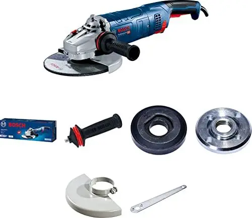 Produktbild: Bosch Professional Winkelschleifer GWS 24-230 JZ (2.400 Watt, inkl. Zweilochschlüssel, Aufnahmeflansch, Spannmutter, Abdeckschutz, Zusatzhandgriff)