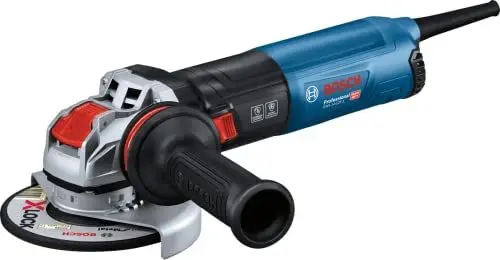 Produktbild: Bosch Professional Winkelschleifer GWX 14-125 S mit X-LOCK (Scheiben-Ø: 125mm, Leistung 1400 Watt, inkl.Zusatzhandgriff, Schutzhaube, Trennschutzhaube)