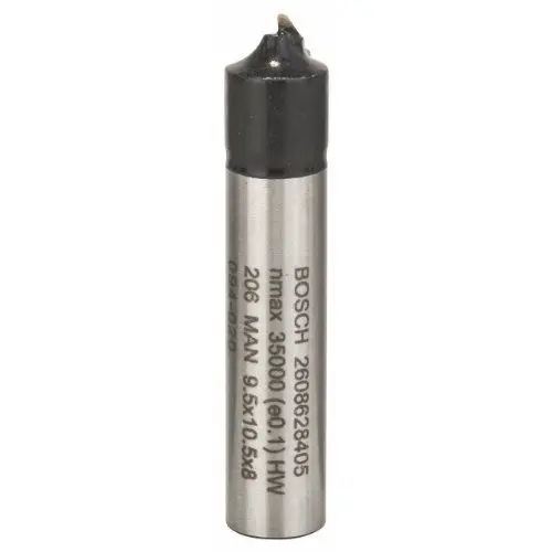 Produktbild: Bosch Professional Zubehör 2608628405 Viertelstabfräser 8 mm, R1 3,2 mm, D 9,5 mm, L 10,5 mm, G 41 mm