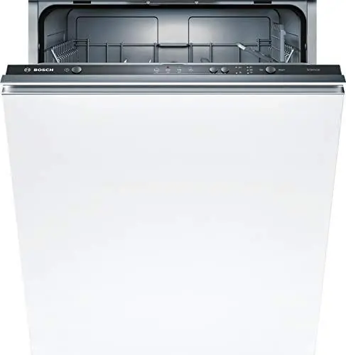 Produktbild: Bosch SMV24AX00E Serie 2 Geschirrspüler vollintegriert, 60 cm breit, Besteckkorb, InfoLight roter Lichtpunkt am Boden, AquaStop Schutz gegen Wasserschäden, Weiß