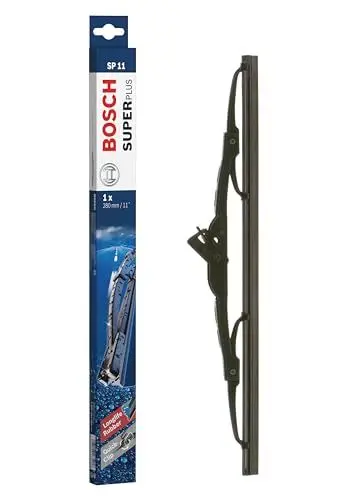 Produktbild: Bosch Scheibenwischer Super Plus SP11, Länge: 280mm − einzelner Scheibenwischer für Frontscheibe - Nur für Rechtslenker-Fahrzeuge (UK)
