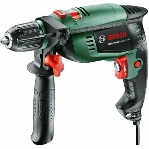 Produktbild: Bosch Schlagbohrmaschine UniversalImpact 700 (Zusatzhandgriff, Tiefenanschlag, Koffer, 700 Watt)
