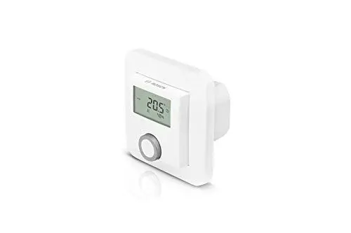 Produktbild: Bosch Smart Home Raumthermostat für Fußbodenheizungen mit kabelgebundener Steuerung, 24 V, kompatibel mit Google Assistant und Alexa