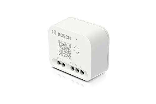 Produktbild: Bosch Smart Home Relais Schalter, zur digitalen Steuerung von elektronischen Geräten und Beleuchtung, kompatibel mit Amazon Alexa, Google Assistant und Apple HomeKit