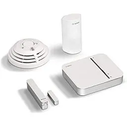 Produktbild: Bosch Smart Home Sicherheit Starter-Set mit App-Funktion, kompatibel mit Apple HomeKit (Variante für Deutschland und Österreich)